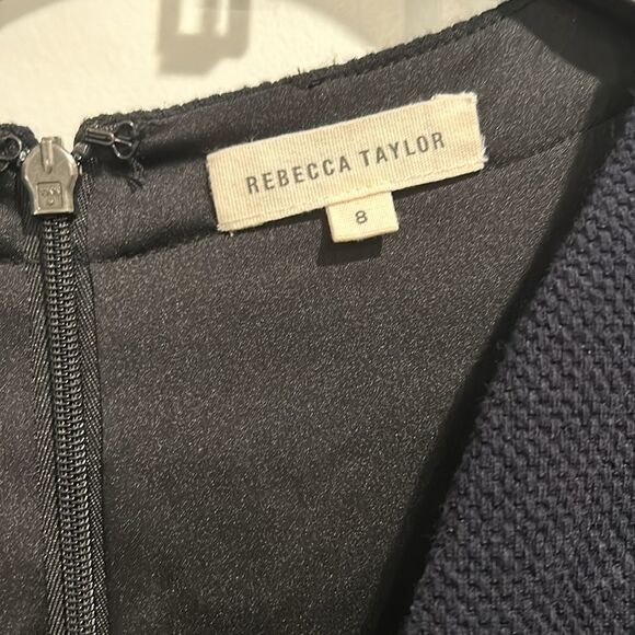 Rebecca Taylor navy blue dress 8 - Picture 3 of 4